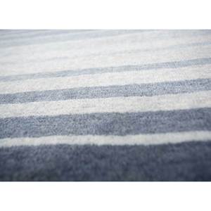 Alfombra de Lana Hecha a Mano Contour Blue, Diseño Clásico a Rayas, Rectangular, para Sala de Estar, Uso Doméstico, Alfombra de Viscosa para Pasillo, Modelo Hwl-131 - Product Image 3