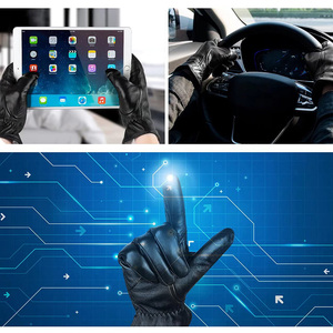 Daily Wear Leather Fashion <b>Gloves</b> High Stitching Breathable Product Ultra Soft <b>Touch</b> Leather Fashion <b>Gloves</b> For Men's - Product Image 4