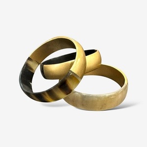 Brazaletes de cuerno de búfalo de la mejor calidad 100%, joyería de latón interior a precios asequibles, brazalete hecho a mano, Ágata - Product Image 5