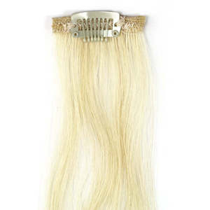 Extensions de cheveux humains vierges indiens droits avec couleur claire 1 clip - Product Image 1
