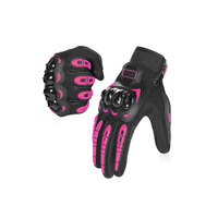 Gants de moto en cuir, à doigts entiers, imperméables, respirants, pour motocross, pour un usage sportif unisexe