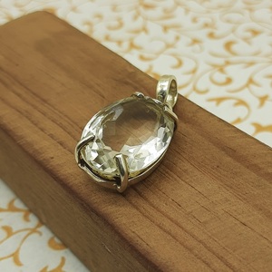 Colgante de cristal hecho a mano AAA en plata de ley 925, joyería única para mujer, diseño personalizable, collar de piedras preciosas de alta calidad - Product Image 1