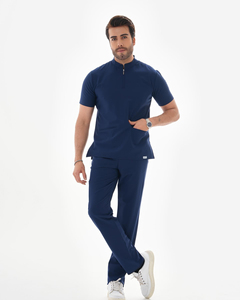 Uniforme médical pour hommes, couleur unie avec logo personnalisé imprimé, vêtements de travail, uniforme médical utilisé à l'hôpital - Product Image 5