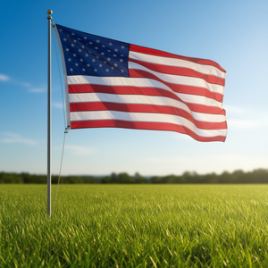 T-shirt promozionale a maniche lunghe con stampa 'Proud to Be American' - Product Image 3