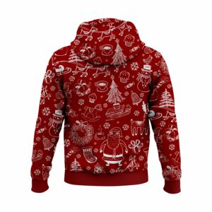 Sudadera con Capucha Personalizada de Sublimación para Hombre, Diseño Recortado con Pedrería, Corte Regular para Invierno, la Mejor de 2025 - Product Image 2