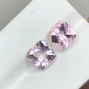 Saphir rose naturel 8x8 mm, taille poire, 5,50 carats, pierres brutes, cadeaux de fiançailles, boucles d'oreilles, pierre précieuse facettée - Product Image 2