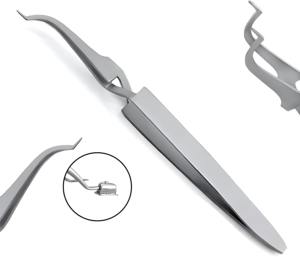 Pince à tubes buccaux orthodontiques dentaires 5,5'' en acier inoxydable de précision pour le placement de tubes buccaux et de brackets - Product Image 4