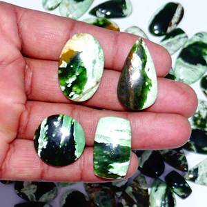 En gros Naturel Chrome Calcédoine Quartz Cabochon Belle Pierre Précieuse en Vrac pour la Fabrication de Bijoux Mix Forme Pierre Précieuse Naturelle - Product Image 2