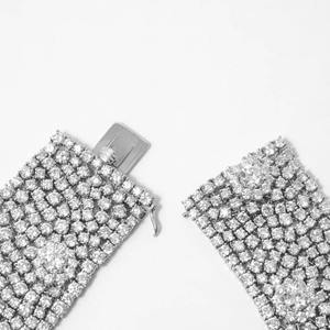 Collar de Diamantes de Malla Cultivados en Laboratorio de 150 Quilates, Oro Blanco de 14 Quilates, Joyería Fina de Lujo, Collar Elegante, Regalo para Ella, Aniversario, Cumpleaños - Product Image 5