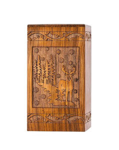 Handmade Wooden Cremation <b>Urns</b> for Adult Funeral and Burial with Custom Logo at Low Price - Product Image 3