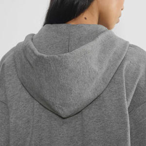 Conjunto Deportivo Corto Gris para Mujer, Sudadera con Capucha y Cremallera Completa y Pantalones Deportivos de Felpa, Ropa Informal Cálida de Invierno, Conjunto Coordinado, Ropa Deportiva Elegante - Product Image 5