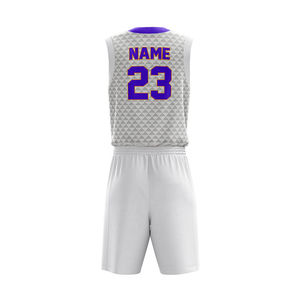 Ventes en gros d'usine Maillot de basket-ball Costume de sport Logo imprimé de haute qualité personnalisé Nom Maillot de basket-ball pour hommes et jeunes Uniformes de basket-ball - Product Image 3