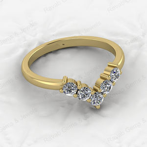 Vente de Noël, bague de fiançailles en or véritable 14 carats, moissanite blanche CZ, taille brillante de 2 mm, sertie à griffes, bijoux pour femmes - Product Image 4