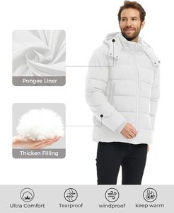 Men's Premium Quality Solid Zip up Oversize Puffer <b>Jacket</b> Winter Warm Custom Quilted Waterproof High Quality <b>Down</b> <b>Jackets</b> - Product Image 2