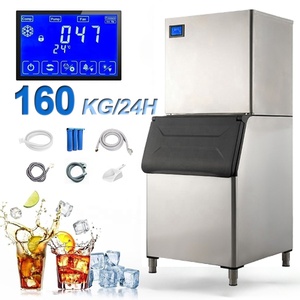 Thương mại làm mát bằng không khí Cube Ice Maker Máy 24 giờ tiết kiệm năng lượng thép không gỉ 304 giám sát từ xa chuyên dụng lạnh tắm - Product Image 1