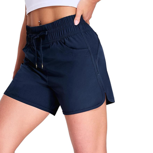 Pantalones cortos informales para mujer, ropa deportiva con bolsillos, pantalones cortos básicos cómodos de algodón transpirable para mujer - Product Image 1