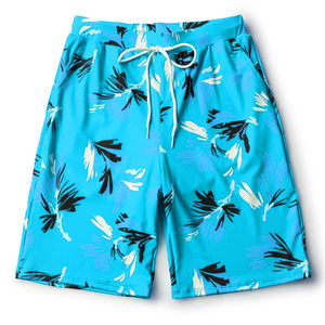 Short de bain à séchage rapide imprimé High Street Style pour homme avec taille élastique pour la plage et les sports de course à pied 100% polyester - Product Image 5