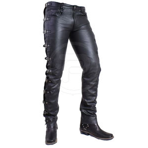 Pantalon en cuir pour homme Offre Spéciale fabriqué au Pakistan Pantalon en cuir léger pour homme avec logo personnalisé à vendre - Product Image 2