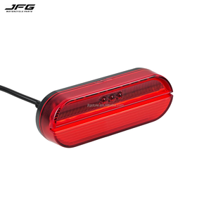 Fanale Posteriore Retrò JFG Cafe Racer Rosso, Impermeabile e Antipolvere, Luce Posteriore per Bici Elettrica M20, Accessori per Guida Notturna - Product Image 6