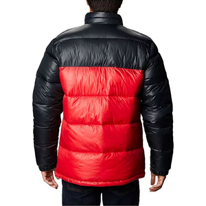 Doudoune à capuche en coton et polyester pour hommes, doudoune à la mode avec logo personnalisé, doudoune de rembourrage de créateur en duvet d'hiver rouge brillant, 2025 - Product Image 2