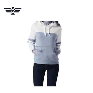 Sudadera con Capucha Larga de Bloques de Color Personalizada para Mujer, Estilo Urbano, Diseño de Punto, Temporada de Invierno, 100% Algodón, Superventas 2025 - Product Image 6