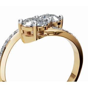 Anillo de diamante cultivado en laboratorio con brillo atemporal de Miranda en oro amarillo, rosa y blanco de 9k, 14k y 18k, joyería de compromiso elegante y sostenible - Product Image 3