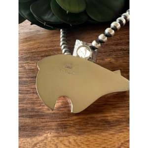 Collier pendentif animal en argent sterling Alonzo Mariano, ethnique, tendance, classique, religieux, avec accent de diamant et de perle, cadeau d'anniversaire - Product Image 5