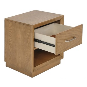 Kempsey Table de chevet moderne à six tiroirs en bois de manguier massif acajou avec finition en teck brun clair Meubles de chambre/salon 081035 - Product Image 5