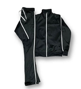 Chaqueta acampanada con cremallera completa, pantalones, chándal personalizado para hombre, conjunto de chándal apilado al por mayor de alta calidad - Product Image 4