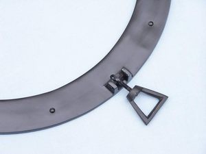 Deluxe Modern Antique Handmade Aluminum <b>Wall</b> <b>Clock</b> Porthole Nautical Design Customizable Plated Technique for Home Office Decor - Product Image 5