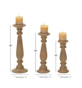 Excellent Quality Set of 3 Mango Wood <b>Candle</b> <b>Holder</b> With White Wash Finished <b>Candle</b> <b>Stick</b> <b>Holder</b> for Home Decoration - Product Image 2