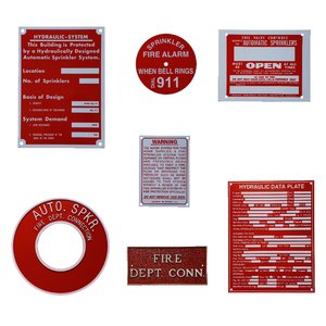 Vanne de vidange en aluminium 6x2 avec panneau d'avertissement de sécurité Accessoire d'équipement de lutte contre l'incendie - Product Image 4