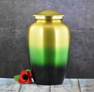 Falah Inter-Urna de cremación de aluminio de último diseño para mantener las cenizas humanas de los exportadores y fabricantes indios - Product Image 1