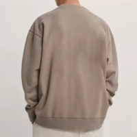 Pulls en tricot pour hommes à manches longues de style vintage, 100% coton, anti-rides, anti-rétrécissement, option de logo sur le devant, personnalisable