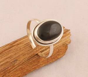 Magnífica Plata de Ley 925 chapada en ónix negro Natural amatista ajuste 7x9mm anillo hecho a mano joyería de moda joyería de mujer - Product Image 4