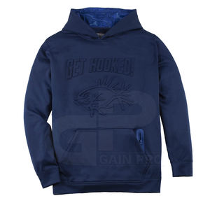 เสื้อมีฮู้ดลายนูนเสื้อสเวตเชิ้ตแบบสวมศีรษะให้ความอบอุ่นในฤดูหนาวออกแบบโลโก้ได้3D สำหรับทุกเพศ - Product Image 1