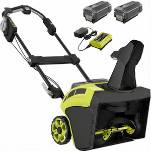 RY-40860 21 pouces Souffleuse à neige électrique sans fil 40 volts sans balais avec deux batteries 5,0 Ah et chargeur inclus - Product Image 1