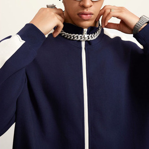 Sudadera con Capucha y Cremallera Completa, Diseño de Bloques de Color, 100% Algodón, Personalizable con Logotipo, Estilo Deportivo, para Hombre - Product Image 5