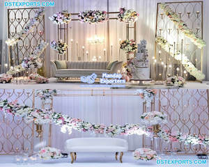 Elegante Caja de Velas para Decoración de Bodas, Impresionante Pared de Velas para Escenario de Boda, Diseño Moderno de Pared de Velas Metálica, Australia - Product Image 5