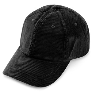 100% haute qualité coton noir velours côtelé matériel hommes 5 panneaux casquette de Baseball avec fonction imperméable 3D broderie Logo Design - Product Image 1