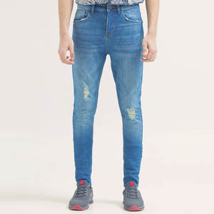 Logo de marque personnalisé imprimé Vêtements décontractés pour hommes Pantalon en jean Prix de gros Vêtements pour hommes Pantalon en jean - Product Image 1