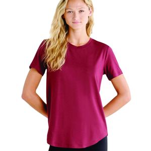 Camisetas Básicas de Cuello Redondo para Estar en Casa, Manga Corta, Verano, Color Liso, Cuello Redondo, Compra Camisetas de Mujer con MOQ Bajo - Product Image 1