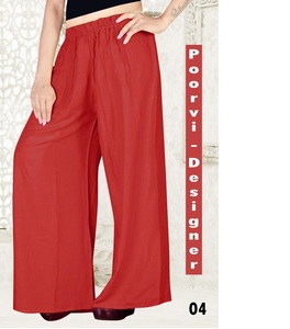 Premium Quality Light <b>Weight</b> RAYON PLAZZAO Bottom Wear for Casual Use with <b>FREE</b> PLUS Size Available at Affordable Price - Product Image 1