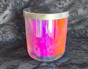 Pot à bougie en verre multicolore personnalisé avec couvercle en métal à prix abordable de l'Inde - Product Image 5