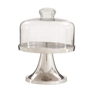 Support à gâteau en métal avec dôme en verre, conçu pour les rassemblements festifs, les vacances et les occasions spéciales d'accueil - Product Image 6