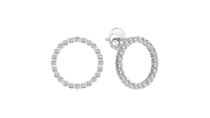 Conjunto de collar y pendientes de diamantes redondos personalizables, joyería fina para fiesta de Mantra Diamond - Product Image 5