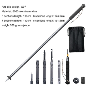 Gấp Đi Bộ Đường Dài cực hợp kim nhôm, tự vệ đa chức năng 5-phần Kính thiên văn Trọng lượng nhẹ đi bộ đường dài leo núi cực - Product Image 6