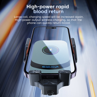 Eway-Cargador inalámbrico de inducción inteligente para coche, accesorio flexible de acceso rápido al teléfono, 15W
