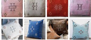 Funda de Cojín Cuadrada con Bordado Geométrico, Cojines Decorativos Bohemios Hechos a Mano de Lino y Algodón para el Hogar - Product Image 3