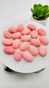 Wholesale Pink <b>Opal</b> Cabochon Natural Crystal Stone Pendant Pink <b>Opal</b> <b>Necklace</b> for Women Polished Gemstone Jewelry Making - Product Image 4